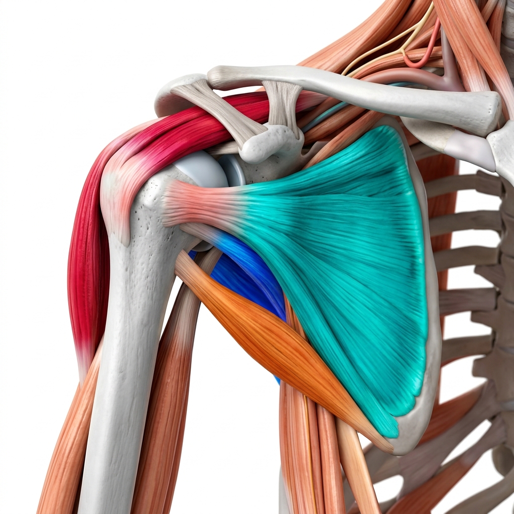 Rotator cuff anatomy illustration